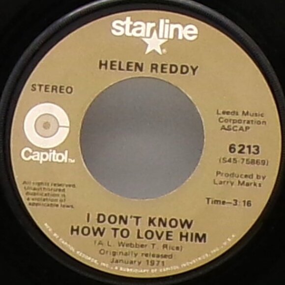 I Am Woman/I Don't Know How To Love Him by Helen Reddy 45 - Picture 6 of 6